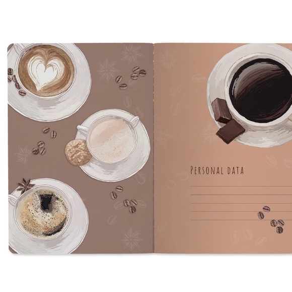 Set of 2 Gorgeous Gold Foil Detailed Soft Touch Notebook Journals - lovely gift! - Picture 3 of 5